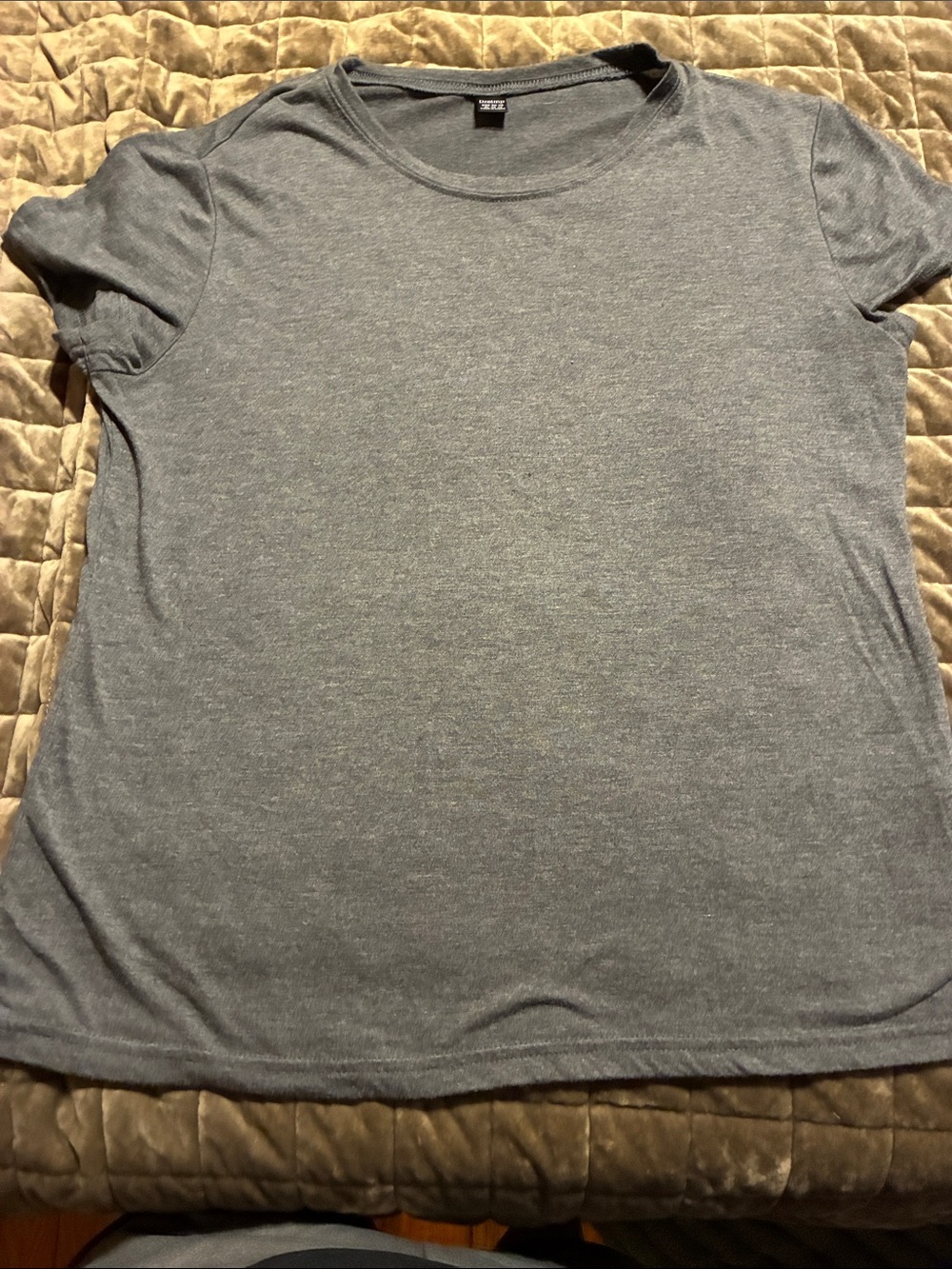 Women's Short Sleeve Crewneck Tee - Gray